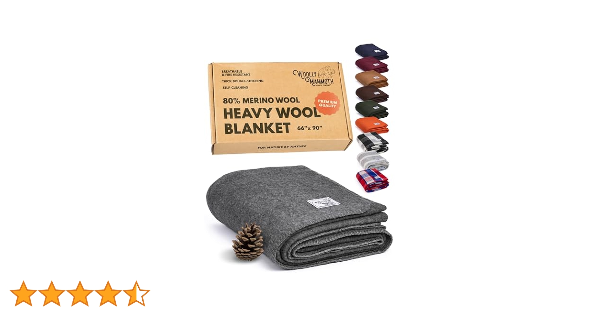 hiroWoolly Mammoth ウーリーマムース　ブランケット Amazon｜Woolly Mammoth Woolen Company Explorer Collection